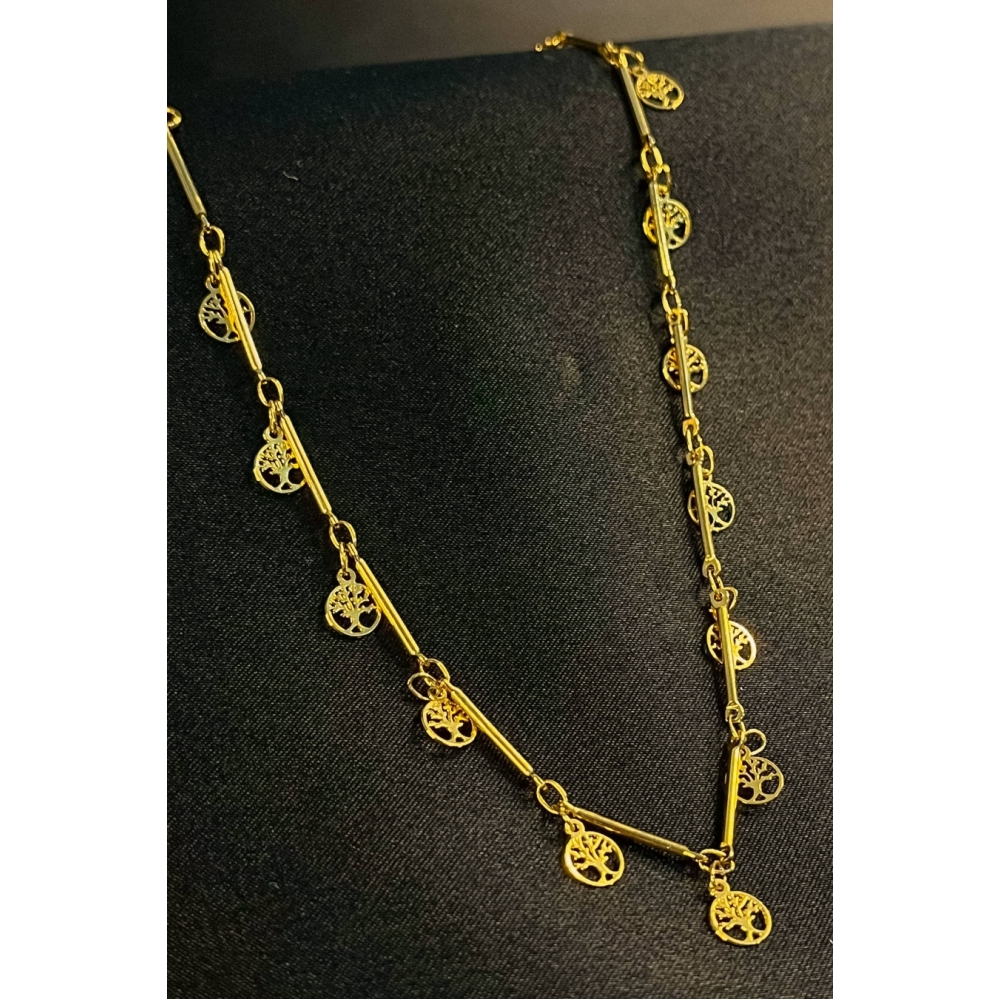 Choker Árvores da Vida Banhado em Ouro 18k - Dourado