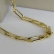 Pulseira Corrente Chapada Banhado em Ouro 18k MASCULINA - Dourado