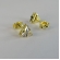 Brinco Triângulo de Zircônia Banhado em Ouro 18k - Dourado