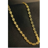 Choker com Folhas Banhado em Ouro 18k - Dourado