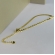 Pulseira Meia Fita Meia Corrente Banhado em Ouro 18k - Dourado