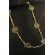 Colar Longo com Bolinha e Flor Banhado em Ouro 18k - Dourado