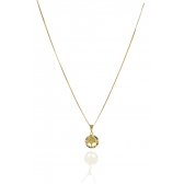 Colar Com Pingente De Circulo Da Árvore Da Vida Com Zircônia Colorida Banhado em Ouro 18k - Dourado