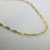 Colar Cumprido com Mini Elos Banhado em Ouro 18k - Dourado