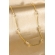Colar com Corrente de Mini Pérolas Banhado em Ouro 18k - Dourado