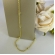 Colar Corrente com Bolinhas Banhado em Ouro 18k - Dourado