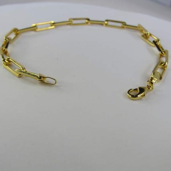 Pulseira Corrente Cartier 1.6 Diamantada Banhado em Ouro 18k MASCULINA - Dourado