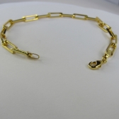 Pulseira Corrente Cartier 1.6 Diamantada Banhado em Ouro 18k MASCULINA - Dourado