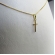 Colar Pingente Cruz com Detalhe de Zircônia Banhado em Ouro 18k - Dourado