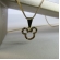 Colar Com Pingente Do Mickey De Zircônia Colorida Banhado em Ouro 18k - Dourado