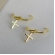Brinco Argolinha com Cruz Banhado em Ouro 18k - Dourado