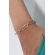 Pulseira de Elos Intercalados Com Círculo Banhado em Ouro 18k - Dourado