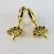 Brinco Argolinha De Árvore da Vida Banhado em Ouro 18k - Dourado