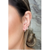 Brinco Argolinha Lisa 2x10 em Prata 925 - Prateado