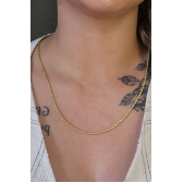 Colar Cordão Baiano 2.5 Banhado em Ouro 18k - Dourado
