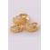 Trio de Brincos Argolinhas Grossas Banhado em Ouro 18k - Dourado