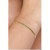 Pulseira Fita Banhado em Ouro 18k - Dourado