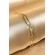Pulseira de Elos Intercalados Com Círculo Banhado em Ouro 18k - Dourado