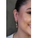 Brinco de Corações com Pedras Coloridas Banhado em Ouro 18k - Dourado