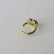 Piercing Fake Com Coração de Zircônias Coloridas Banhado em Ouro 18k - Dourado