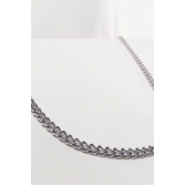 Colar Corrente Grumet 5mm Aço Inox MASCULINO - Prateado