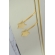 Brinco de Fio Com Estrela Banhado em Ouro 18k - Dourado