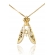 Colar Nossa Senhora Com Zircônias Brancas Banhado em Ouro 18k - Dourado