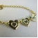 Pulseira com Chapa de Coração Banhado em Ouro 18k - Dourado
