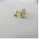 Brinco Zircônias de Coração Grande Banhado em Ouro 18k - Dourado