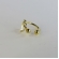 Piercing Fake com Coração Banhado em Ouro 18k - Dourado