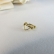 Piercing Fake com Coração Banhado em Ouro 18k - Dourado