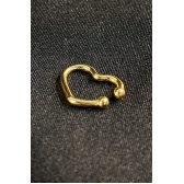 Piercing Fake Forma de Coração Banhado em Ouro 18k - Dourado
