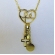 Colar com Pingente da Fé, Da Paz E Da Gratidão Banhado em Ouro 18k - Dourado