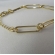 Pulseira de Elos Intercalados Com Círculo Banhado em Ouro 18k - Dourado