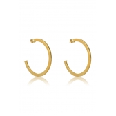 Brinco Argola Grande Clássica Banhado em Ouro 18k - Dourado