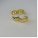 Brinco de Argolinha Grossa Trabalhada Banhado em Ouro 18k - Dourado
