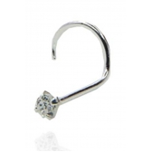 Piercing de Nariz com Zircônia em Prata 925