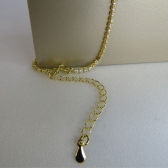 Pulseira Em Corrente De Zircônias Banhado em Ouro 18k - Dourado