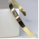 Bracelete Liso Largo Banhado em Ouro 18k - Dourado