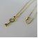 Colar Pingente de Chave Banhado em Ouro 18k - Dourado