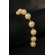Pulseira Corrente de Pérolas Banhado em Ouro 18k - Dourado