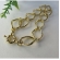 Pulseira Elo Losango Com Fecho Boia Banhado em Ouro 18k - Dourado