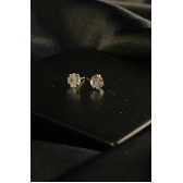 Brinco Pequeno Ponto de Luz Banhado em Ouro 18k - Dourado