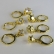Trio Argolinha Estrelinha de Zircônia Banhado em Ouro 18k - Dourado