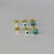 Trio de Olho Grego Banhado em Ouro 18k - Dourado