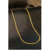 Colar com Corrente Fita Banhado em Ouro 18k - Dourado