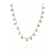 Colar com Corrente com Mini Flores Banhado em Ouro 18k - Dourado