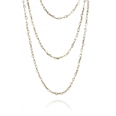 Colar Triplo de Coração Banhado em Ouro 18k - Dourado