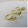 Trio Argolinha Estrelinha de Zircônia Banhado em Ouro 18k - Dourado