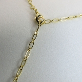 Choker com Coração Vazado Pequeno Interligado Banhado em Ouro 18k - Dourado